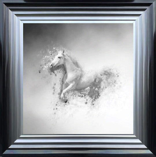 White Dancing Stallion