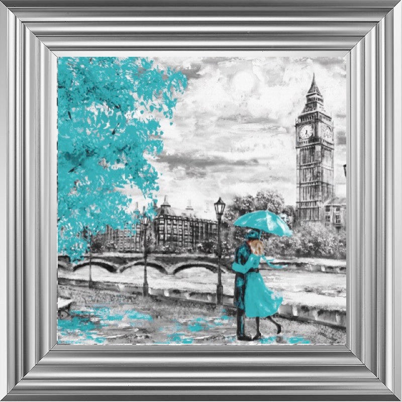 London Blossoms in Turquoise