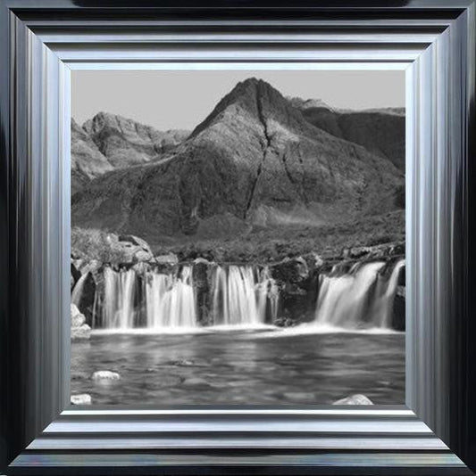 Fairy Pools, Isle of Skye - Black and White