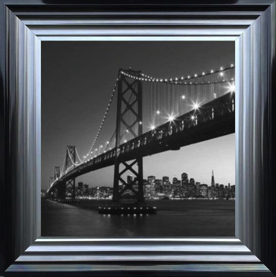 Oakland Bay Bridge, San Francisco - Black and White