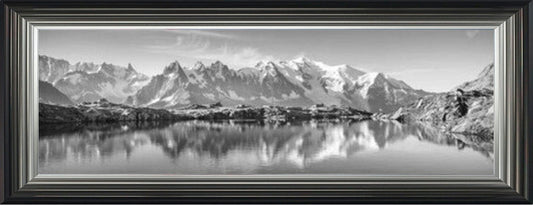 Alpine Summer Views - Black and White