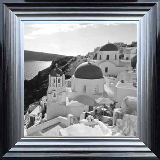 Santorini, Greece - Black and White