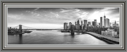 New York Twilight - Black and White