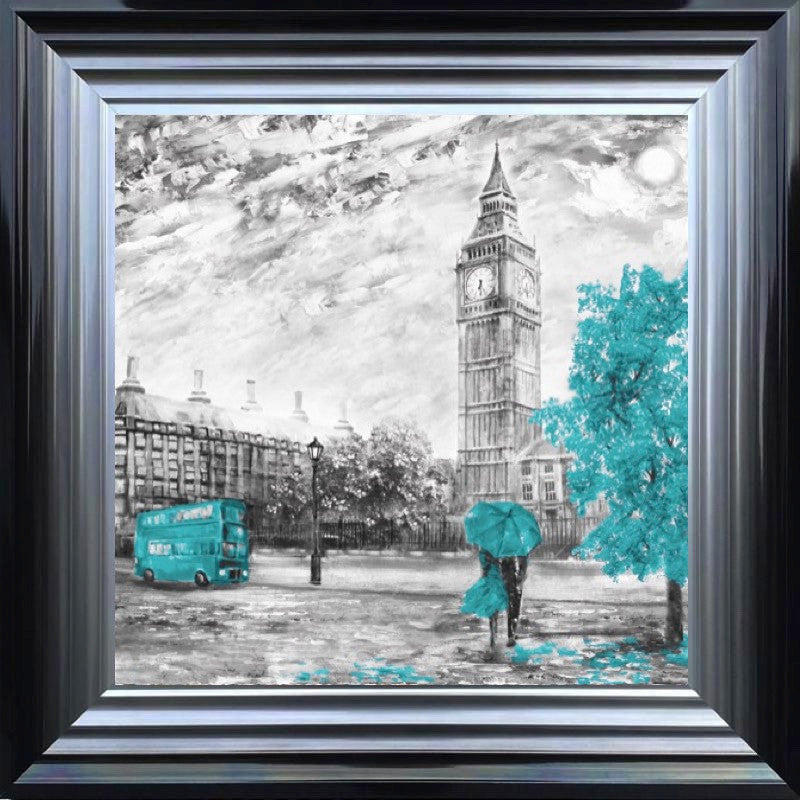 London Blossoms in Turquoise II