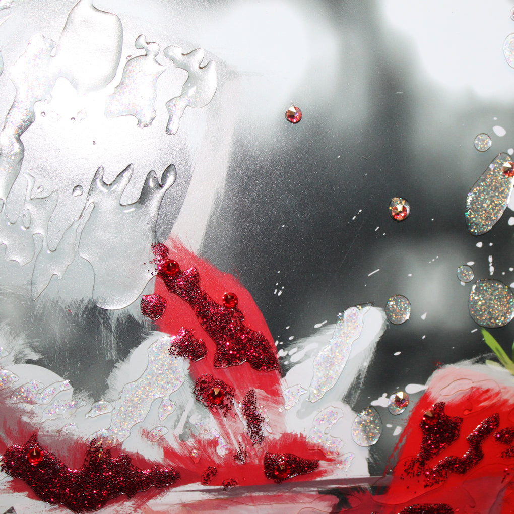3D Deluxe Strawberry Daiquiri with Liquid Art Embellishment